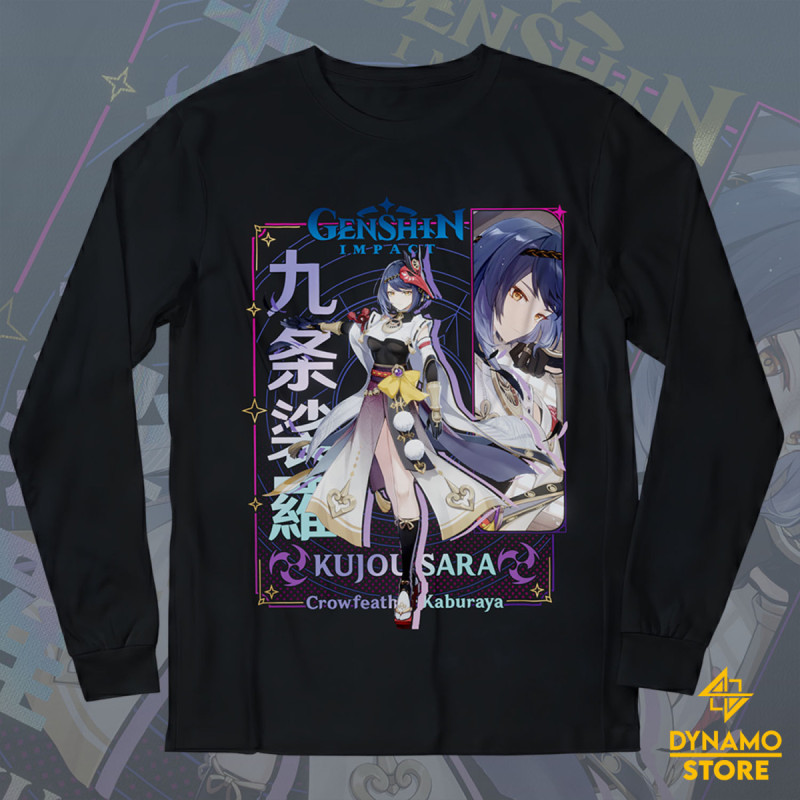 Kujou-Sara - Genshin Impact - Polera Manga Larga - MYTHRIL PRINT