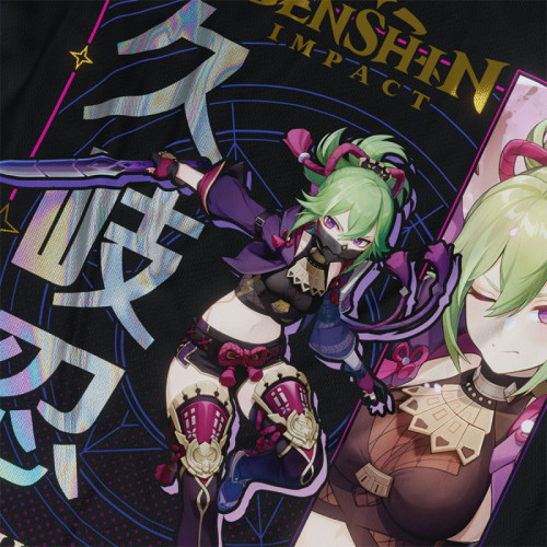 Kuki-Shinobi - Genshin Impact - Polera Holográfica - MYTHRIL PRINT