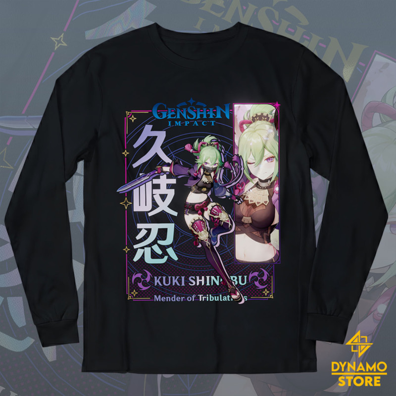 Kuki-Shinobi - Genshin Impact - Polera Manga Larga - MYTHRIL PRINT