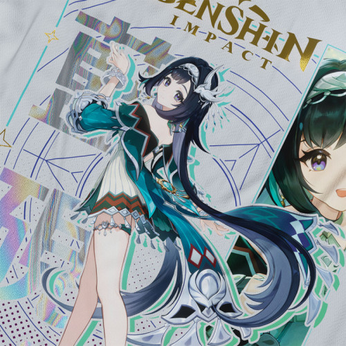 Lan Yan - Genshin Impact - Polera Holográfica - MYTHRIL PRINT