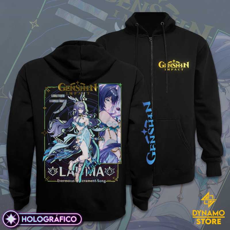 Lauma - Genshin Impact - Poleron Holográfica - MYTHRIL PRINT