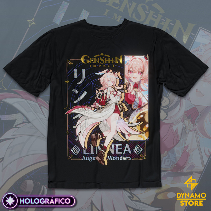 Linnea - Genshin Impact - Polera Holográfica - MYTHRIL PRINT