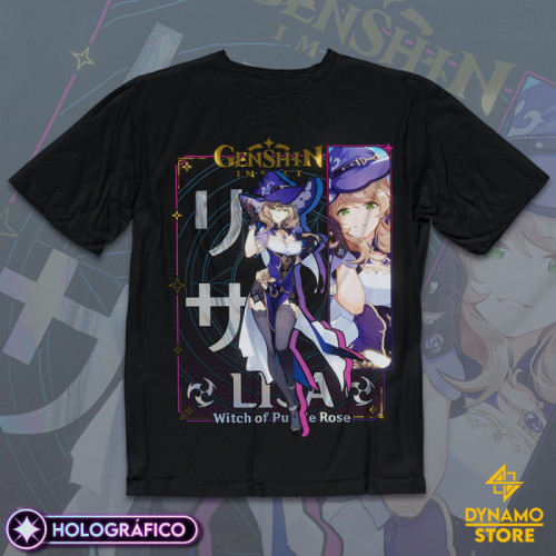 Lisa - Genshin Impact - Polera Holográfica - MYTHRIL PRINT