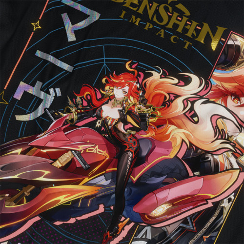 Mavuika - Genshin Impact - Polera Holográfica - MYTHRIL PRINT