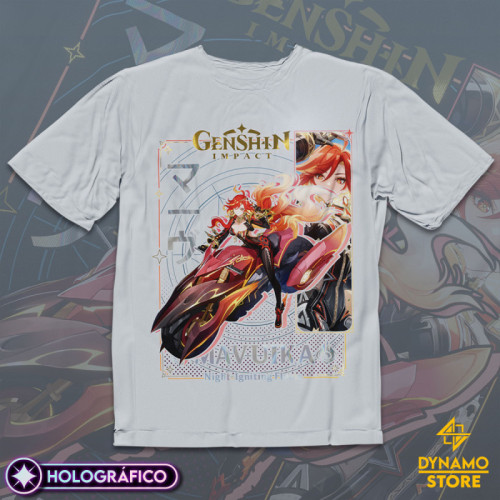Mavuika - Genshin Impact - Polera Holográfica - MYTHRIL PRINT