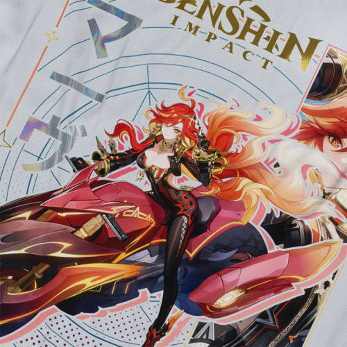 Mavuika - Genshin Impact - Polera Holográfica - MYTHRIL PRINT