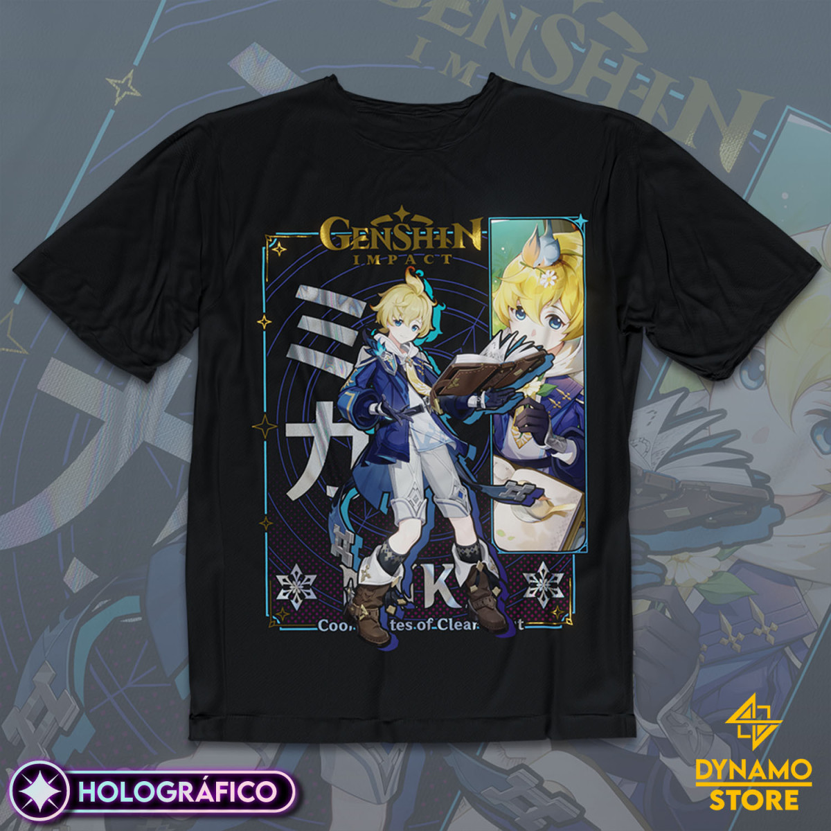 Mika - Genshin Impact - Polera Holográfica - MYTHRIL PRINT