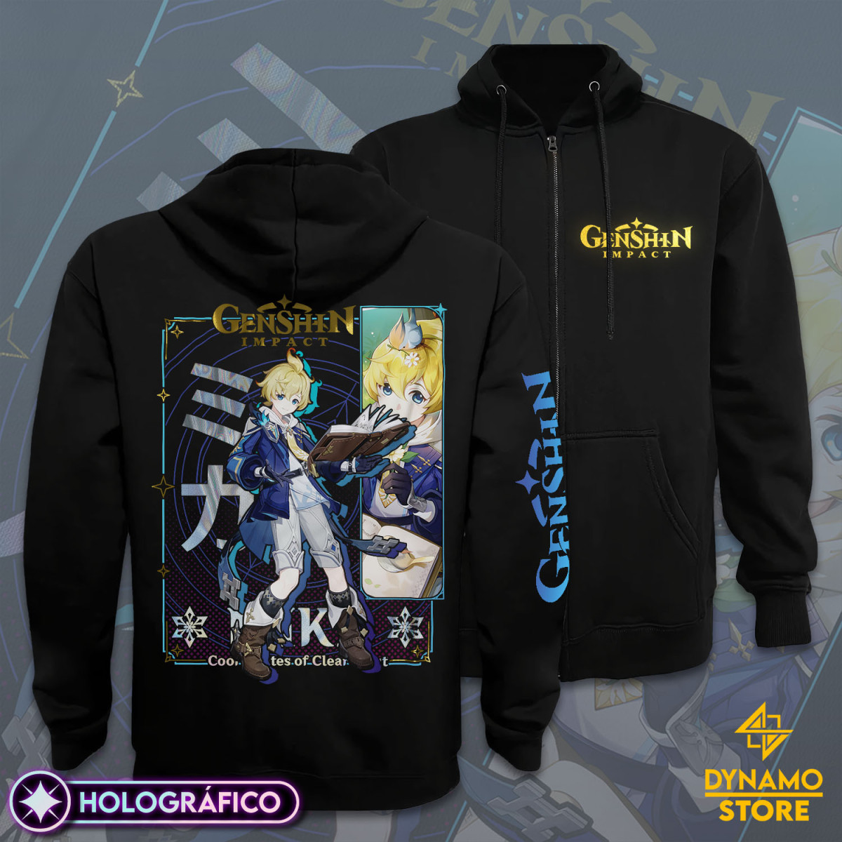 Mika - Genshin Impact - Poleron Holográfica - MYTHRIL PRINT