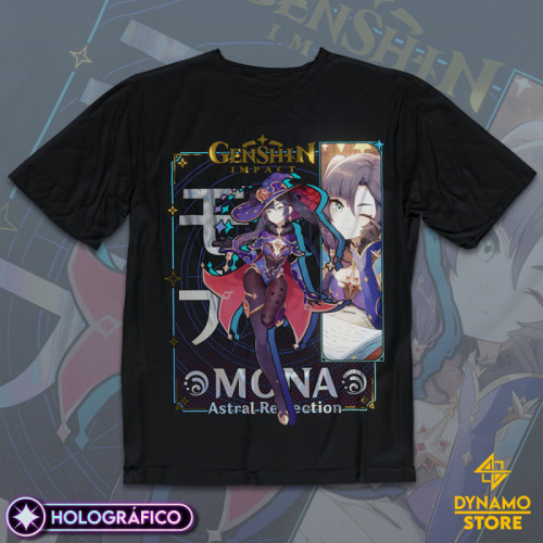 Mona - Genshin Impact - Polera Holográfica - MYTHRIL PRINT