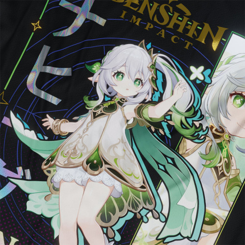 Nahida - Genshin Impact - Polera Holográfica - MYTHRIL PRINT