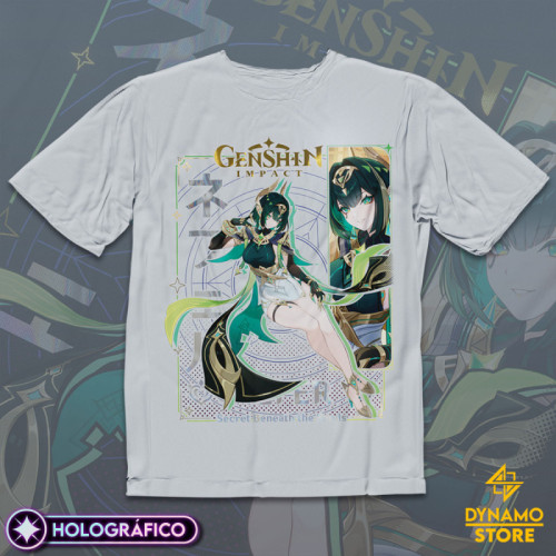 Nefer - Genshin Impact - Polera Holográfica - MYTHRIL PRINT