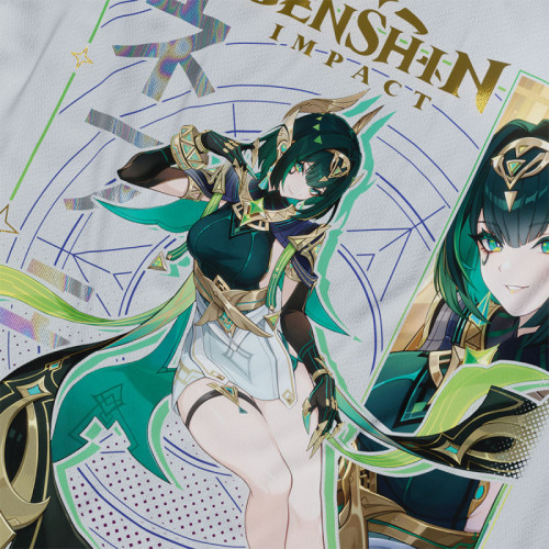 Nefer - Genshin Impact - Polera Holográfica - MYTHRIL PRINT