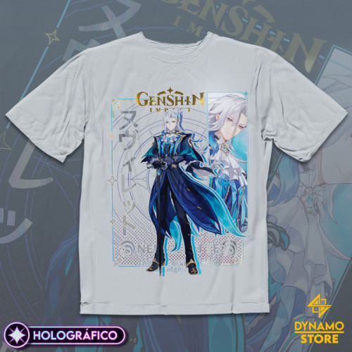 Neuvillette - Genshin Impact - Polera Holográfica - MYTHRIL PRINT