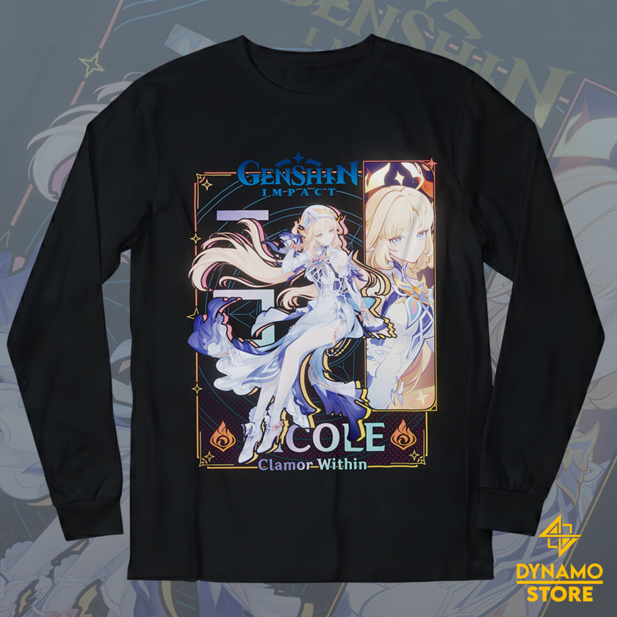 Nicole - Genshin Impact - Polera Manga Larga - MYTHRIL PRINT