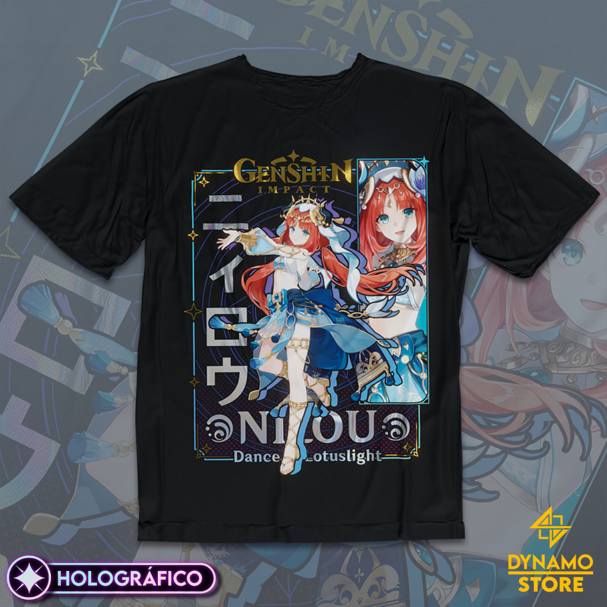 Nilou - Genshin Impact - Polera Holográfica - MYTHRIL PRINT