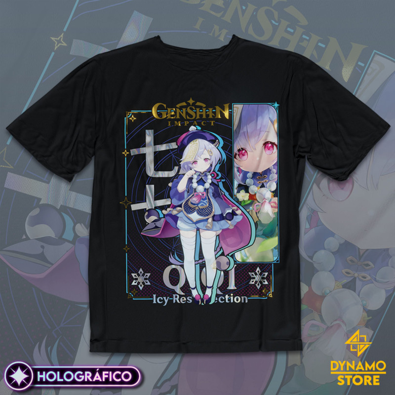 Qiqi - Genshin Impact - Polera Holográfica - MYTHRIL PRINT