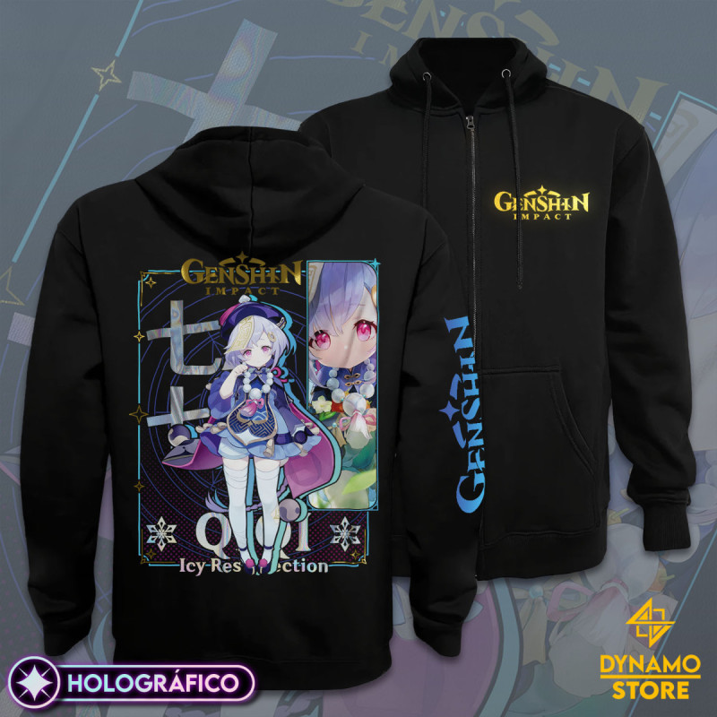 Qiqi - Genshin Impact - Poleron Holográfica - MYTHRIL PRINT