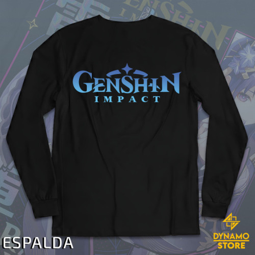 Raiden Shogun - Genshin Impact - Polera Manga Larga Holográfica - MYTHRIL PRINT