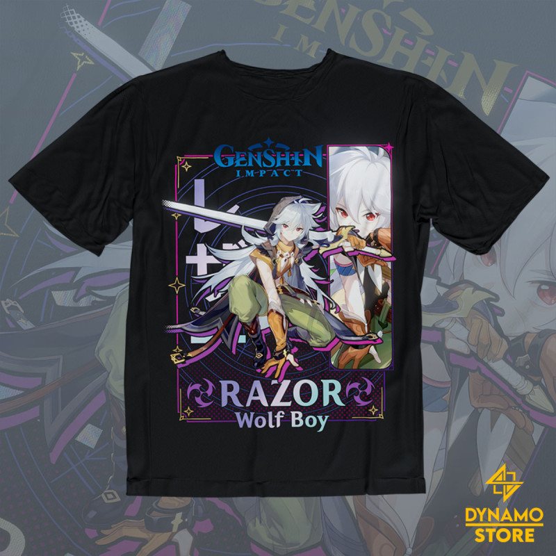 Razor - Genshin Impact - Polera - MYTHRIL PRINT