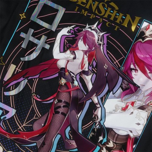 Rosaria - Genshin Impact - Polera Holográfica - MYTHRIL PRINT