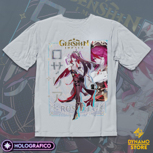 Rosaria - Genshin Impact - Polera Holográfica - MYTHRIL PRINT