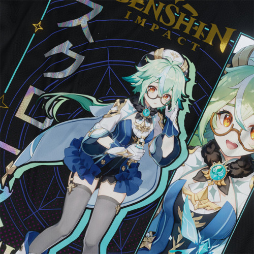 Sacarosa - Genshin Impact - Polera Holográfica - MYTHRIL PRINT