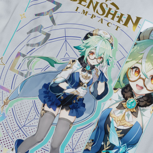Sacarosa - Genshin Impact - Polera Holográfica - MYTHRIL PRINT