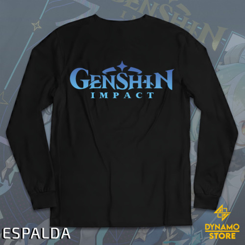 Sacarosa - Genshin Impact - Polera Manga Larga Holográfica - MYTHRIL PRINT