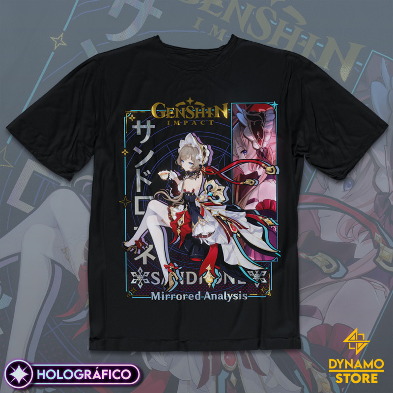 Sandrone - Genshin Impact - Polera Holográfica - MYTHRIL PRINT