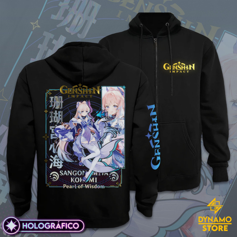 Sangonomiya Kokomi - Genshin Impact - Poleron Holográfica - MYTHRIL PRINT