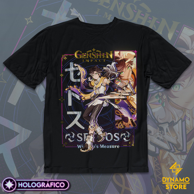 Sethos - Genshin Impact - Polera Holográfica - MYTHRIL PRINT