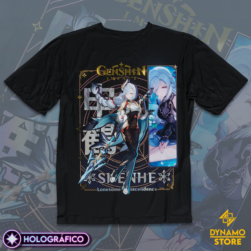 Shenhe - Genshin Impact - Polera Holográfica - MYTHRIL PRINT