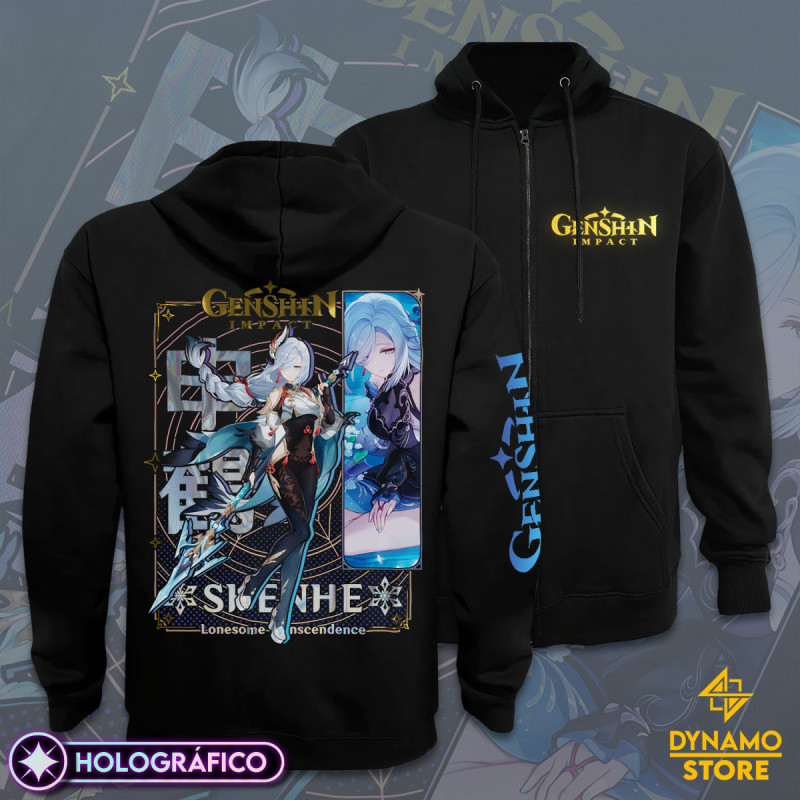 Shenhe - Genshin Impact - Poleron Holográfica - MYTHRIL PRINT