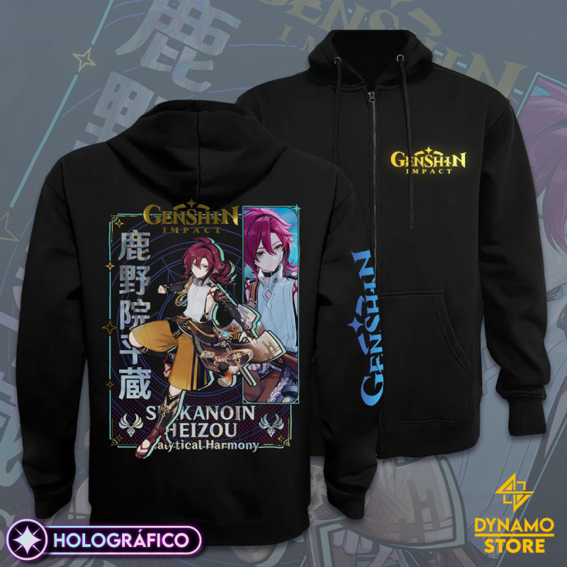 Shikanoin Heizou - Genshin Impact - Poleron Holográfica - MYTHRIL PRINT