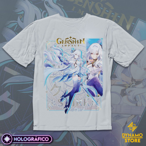 Skirk - Genshin Impact - Polera Holográfica - MYTHRIL PRINT
