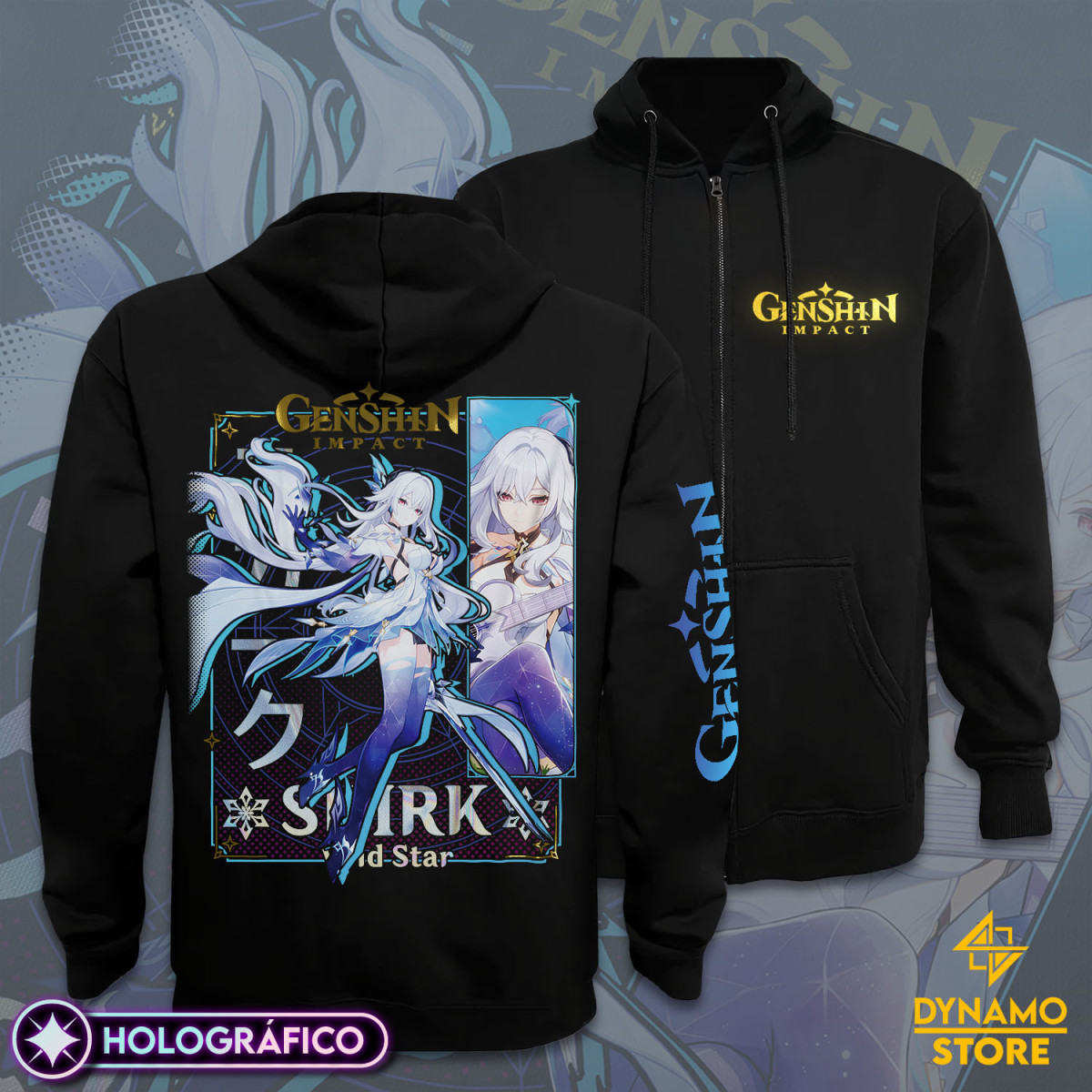 Skirk - Genshin Impact - Poleron Holográfica - MYTHRIL PRINT