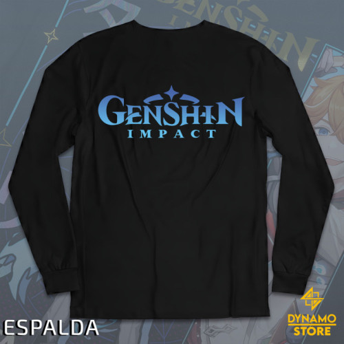 Tartaglia - Genshin Impact - Polera Manga Larga Holográfica - MYTHRIL PRINT