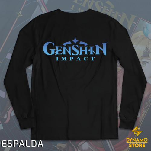 Thoma - Genshin Impact - Polera Manga Larga Holográfica - MYTHRIL PRINT