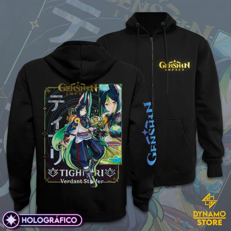 Tighnari - Genshin Impact - Poleron Holográfica - MYTHRIL PRINT