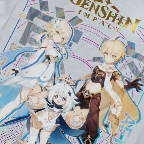 Travellers - Genshin Impact - Polera Holográfica - MYTHRIL PRINT