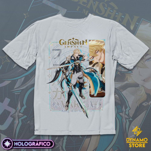 Varka - Genshin Impact - Polera Holográfica - MYTHRIL PRINT