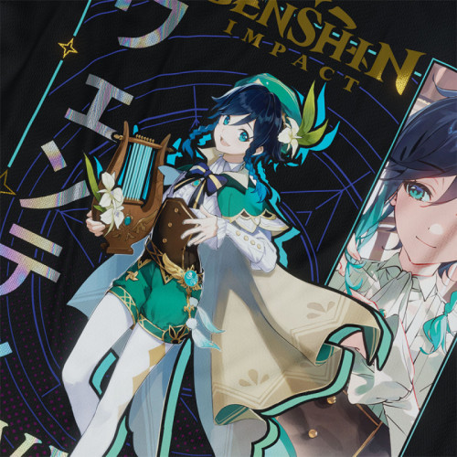 Venti - Genshin Impact - Polera Holográfica - MYTHRIL PRINT