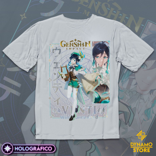 Venti - Genshin Impact - Polera Holográfica - MYTHRIL PRINT