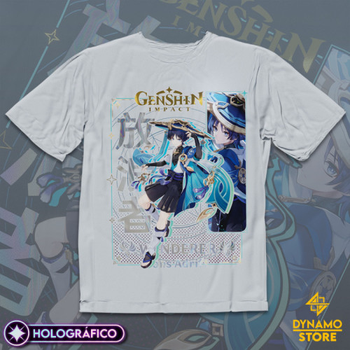 Wanderer - Genshin Impact - Polera Holográfica - MYTHRIL PRINT