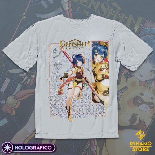 Xiangling - Genshin Impact - Polera Holográfica - MYTHRIL PRINT