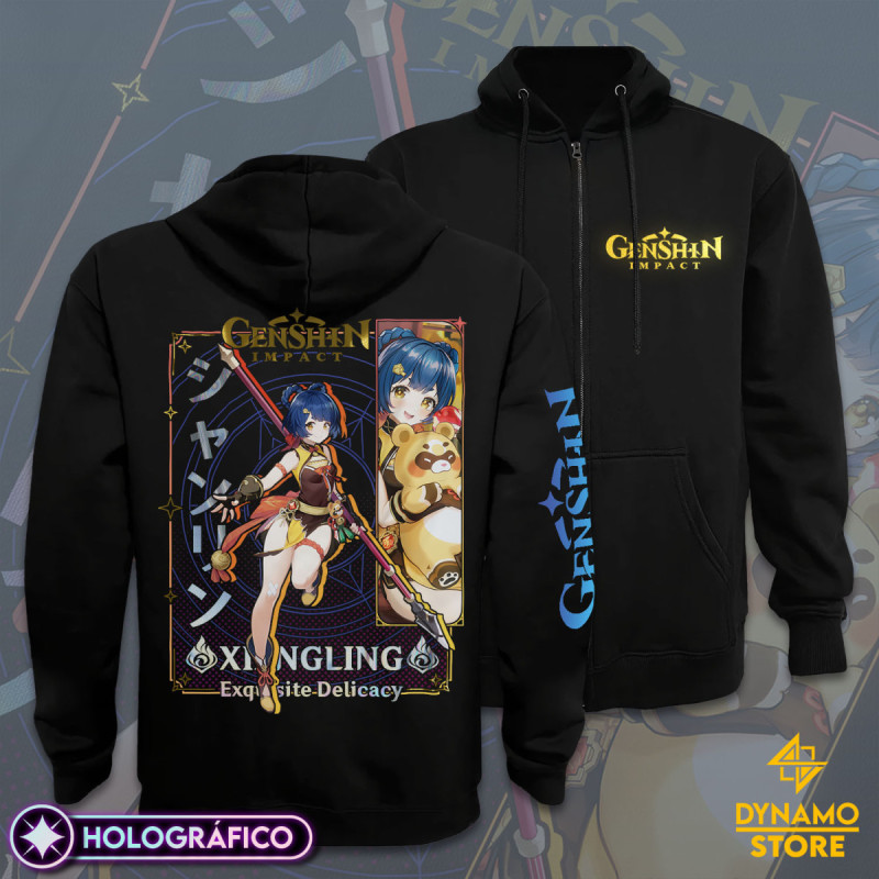 Xiangling - Genshin Impact - Poleron Holográfica - MYTHRIL PRINT