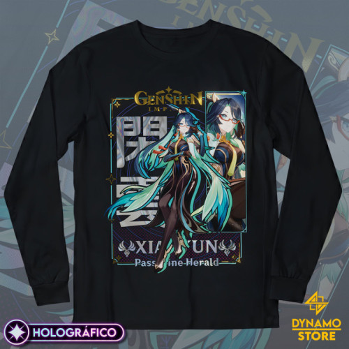 Xianyun - Genshin Impact - Polera Manga Larga Holográfica - MYTHRIL PRINT