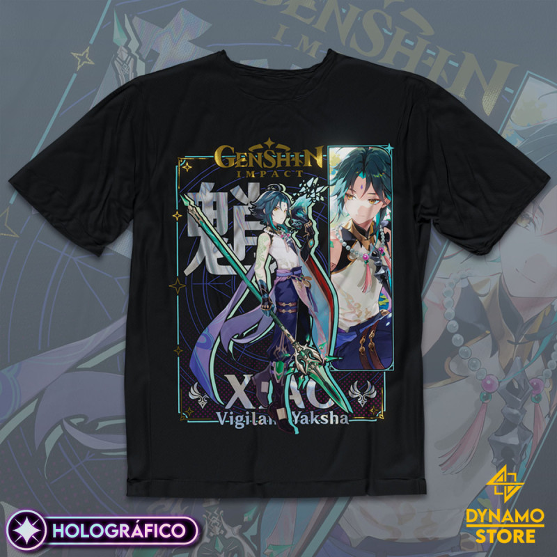 Xiao - Genshin Impact - Polera Holográfica - MYTHRIL PRINT