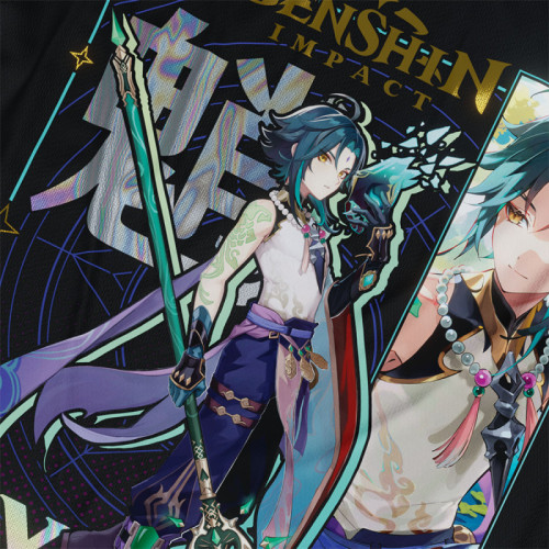 Xiao - Genshin Impact - Polera Holográfica - MYTHRIL PRINT
