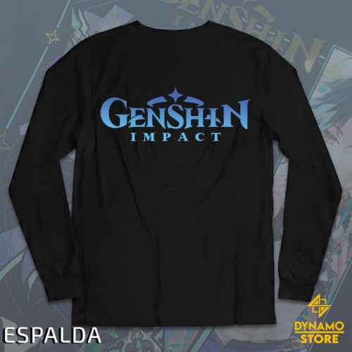 Xiao - Genshin Impact - Polera Manga Larga Holográfica - MYTHRIL PRINT